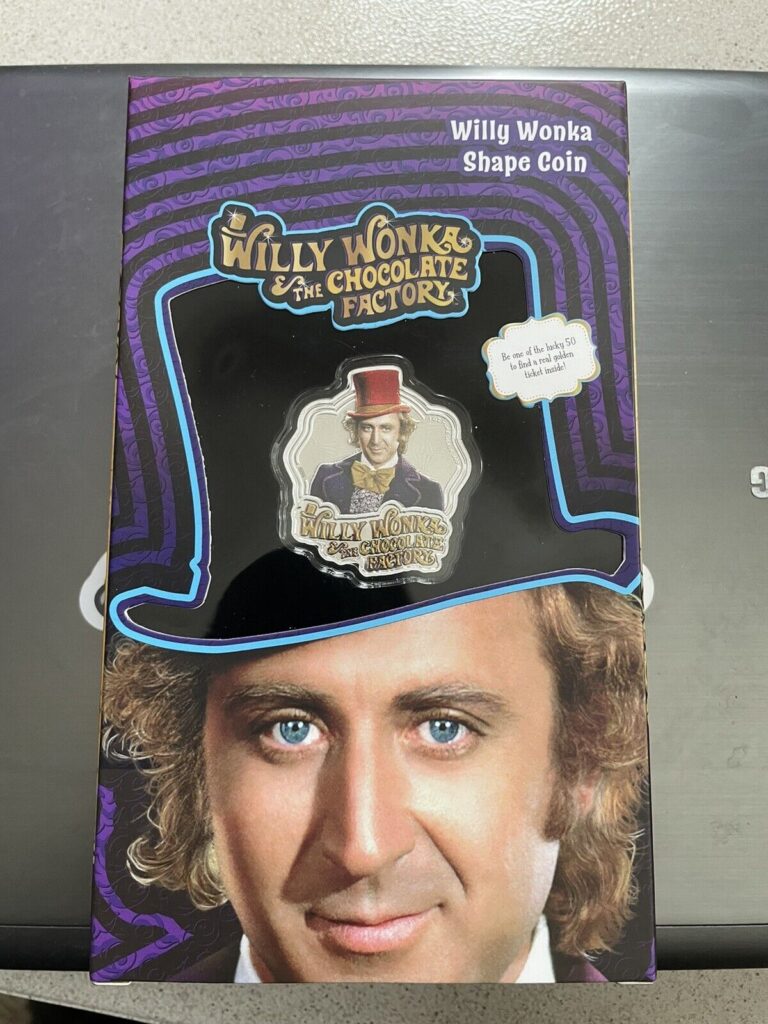 Read more about the article 1 oz Willy Wonka Shaped Silver Coin – 2024 Samoa PAMP 3500 LTD edition