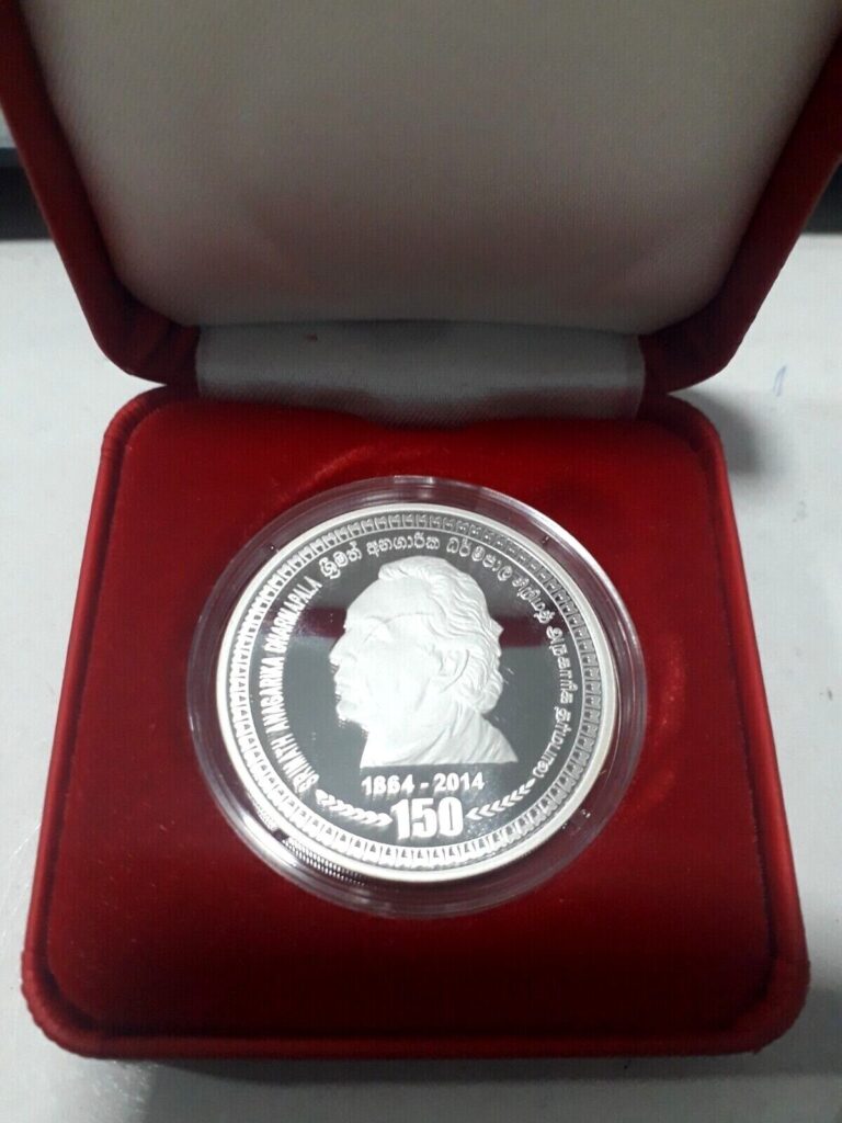 Read more about the article Sri Lanka Silver Commemorative Coins – Anagarika Dharmapala 2014 with Box and COA