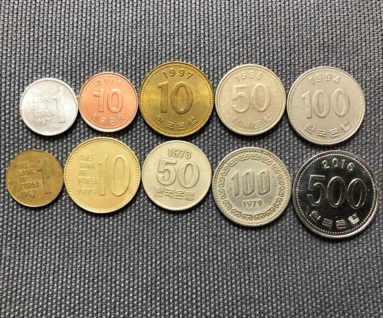 Read more about the article South Korea 🇰🇷 Lot Of 10  World Foreign Coins