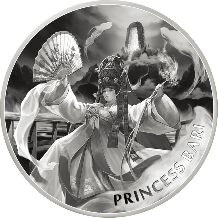 Read more about the article 2023 South Korea Goddess Princess Bari 1oz Silver BU Coin