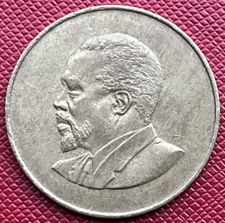 Read more about the article Kenya 1966 Nickel Brass 10 Cents. Mzee Jomo Kenyatta. Royal Mint. KM# 2