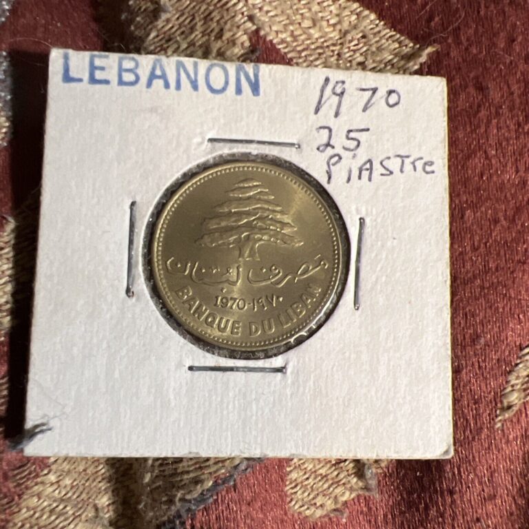 Read more about the article Lebanon 1970 25 Piastres Very Very Nice Condition This Came From Coin Shop/store