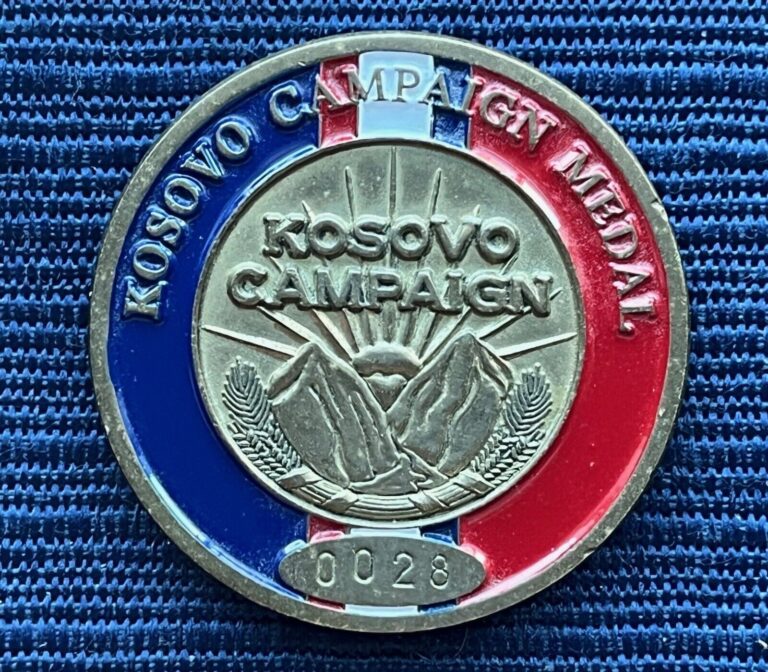 Read more about the article Numbered KOSOVO CAMPAIGN Challenge Coin