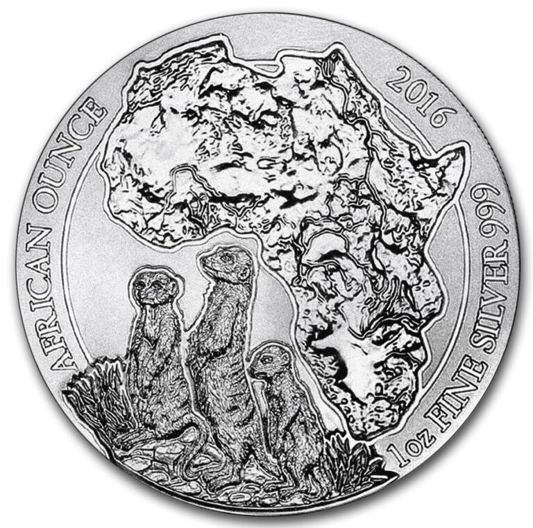 Read more about the article 2016 1 Oz Meerkat Rwanda African WILDLIFE SERIES BU .999 FINE Silver Coin Sealed