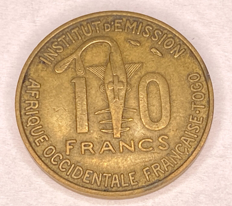 Read more about the article 1957 TOGO French West Africa 10 FRANCS COIN