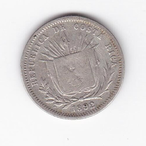 Read more about the article 1892 Costa Rica Central American Republic 5 Centavos SILVER Coin