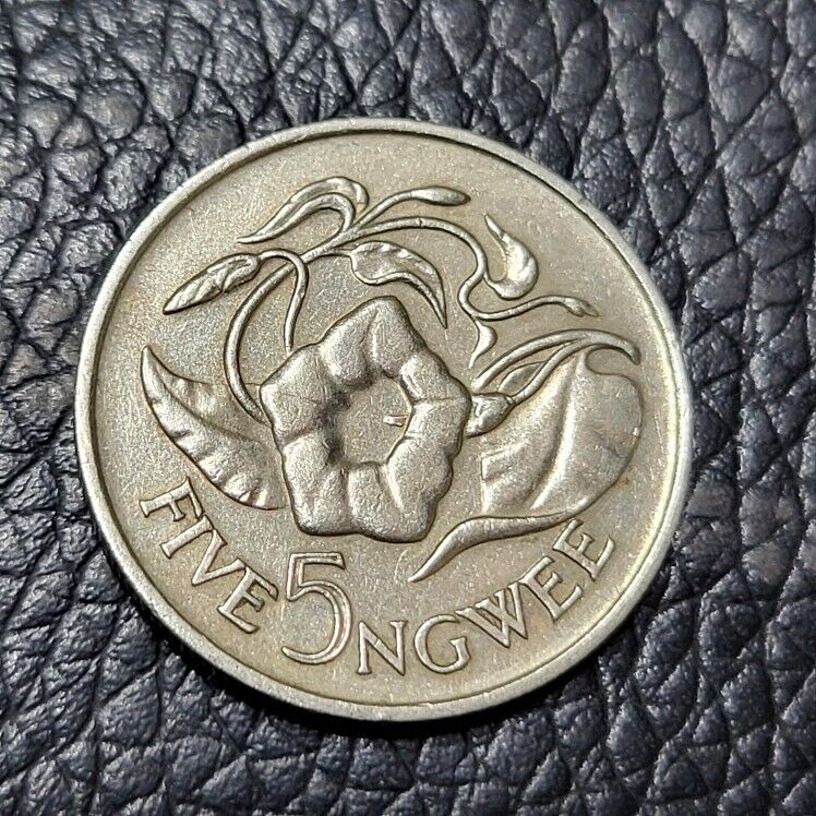 Read more about the article 1972  Zambia 5 Ngwee Coin