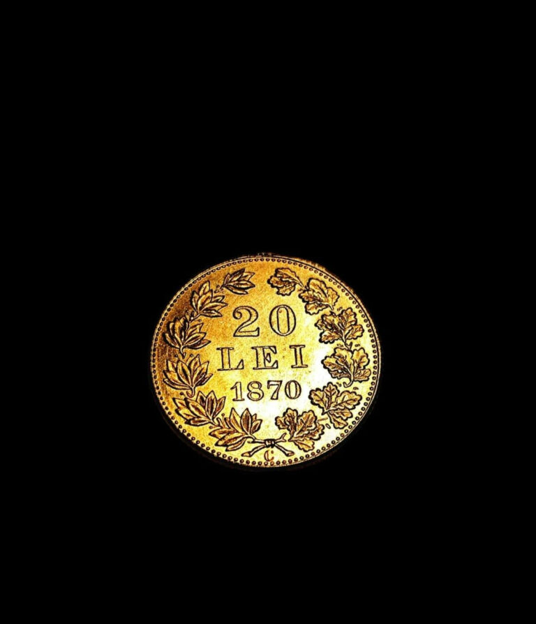 Read more about the article 20 Lei 1870 Romania  Commemorative – Gold Plated coin