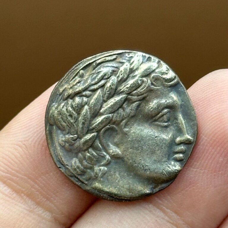 Read more about the article WONDERFUL ANCIENT GREEK MACEDONIA TETRADRACHM BRONZE COIN