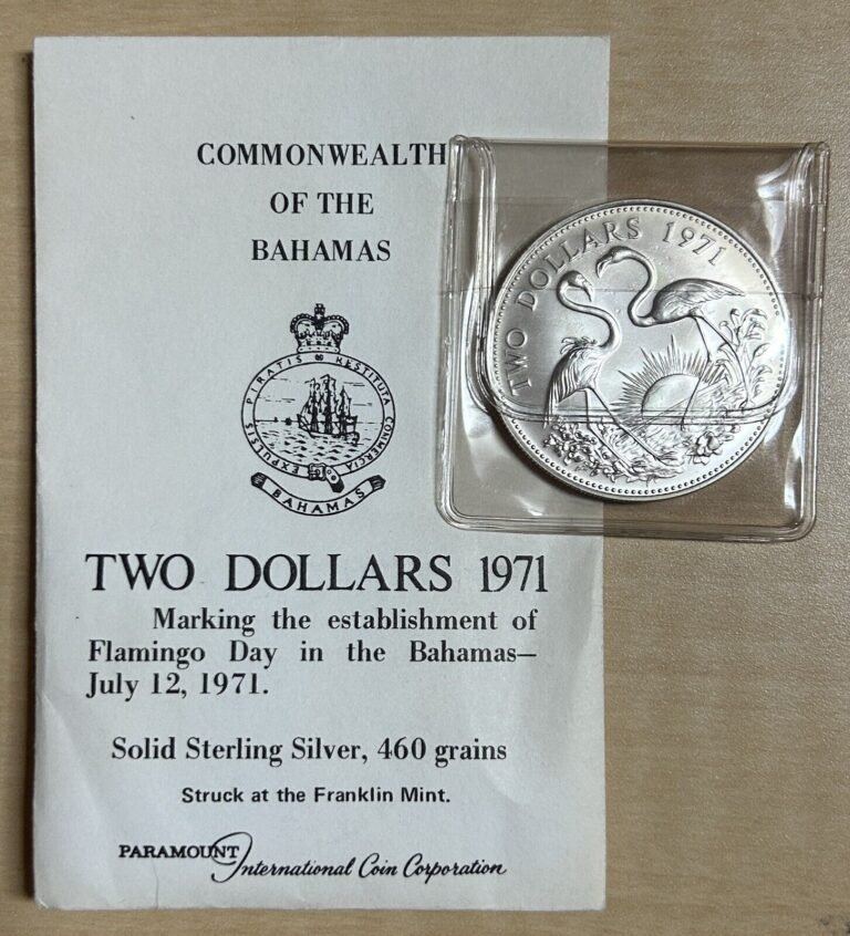 Read more about the article 1971 Bahamas Islands Two Dollar $2 Silver Coin Uncirculated!