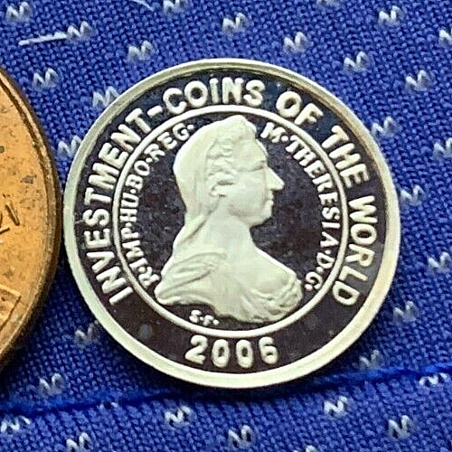 Read more about the article 2006 Malawi 5 Kwacha .9999 Silver Micro Coin Maria Theres 3000 Mint #ZM73