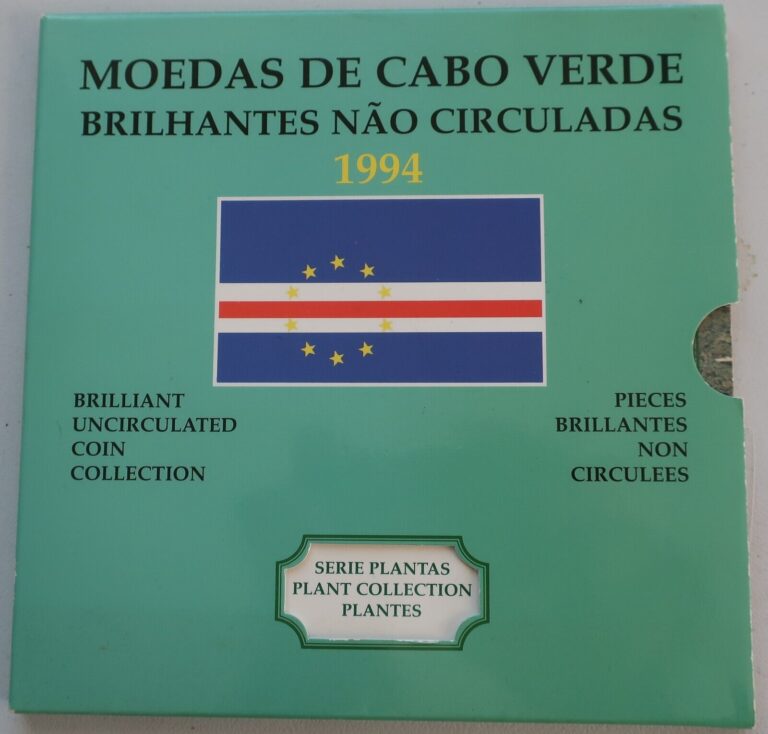 Read more about the article CAPE VERDE ISLANDS 1994 VERY RARE BU OFFICIAL MINT BU SET 6 COINS PLANTS FLOWERS