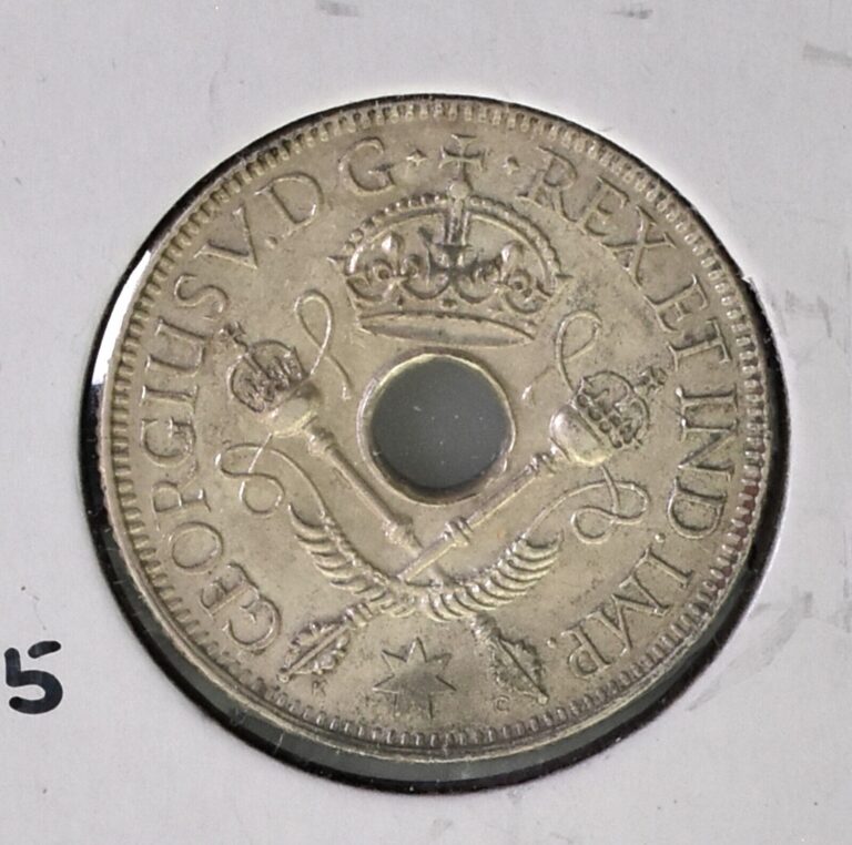 Read more about the article 1936 ~ New Guinea ~ 1 Shilling Silver Coin ~ XF ~ *M778