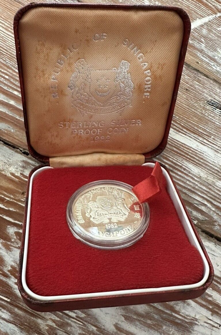 Read more about the article Republic Of Singapore $5 Sterling Silver Proof Coin 1982