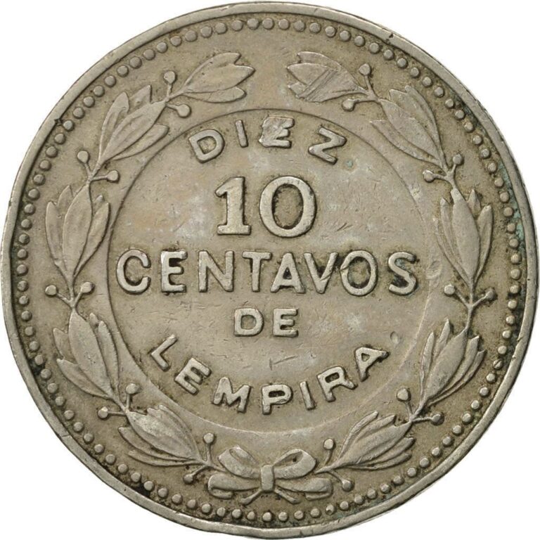 Read more about the article Honduras 10 Centavos Coin | Pyramid | Wreath | 1954 – 1993