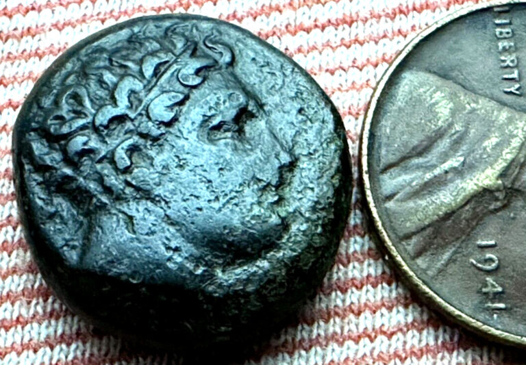 Read more about the article Philip II of Macedonia Ancient Greek Coin 359-336BC 18 mm 6.55 g AE  #ZC58