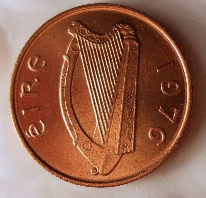 Read more about the article 1976 IRELAND PENCE – AU/UNC – From Irish Mint Roll – BIN #EEE