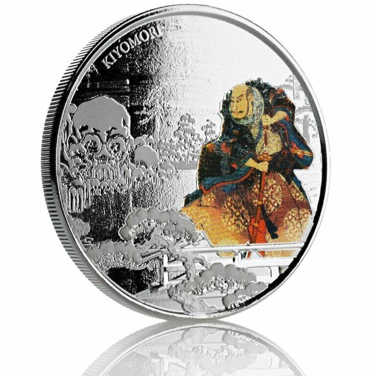 Read more about the article 2018 1 oz Samurai Archives – Kiyomori .999 Fine Silver Coin Proof Color #A470