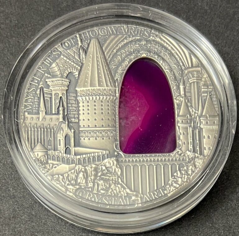 Read more about the article 2015 Niue Island $2 Mysteries of Hogwarts Crystal Art Series Silver Coin