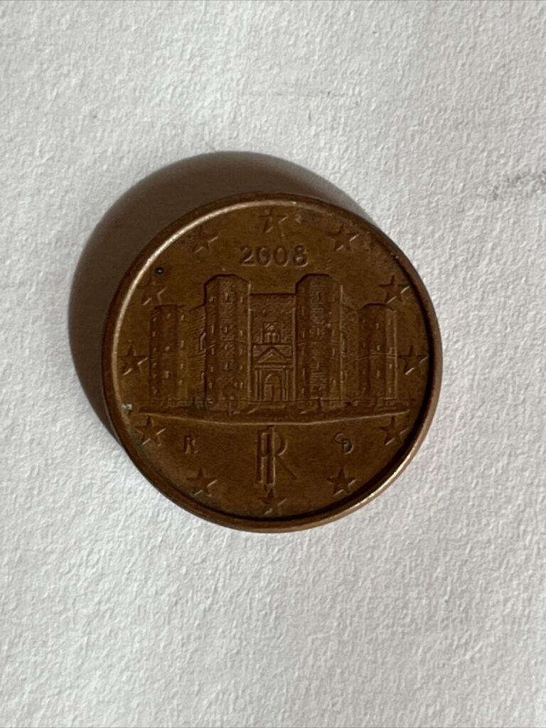 Read more about the article Coins_Italy_1 Euro Cent-Castel del Monte_Rare Find_2003_Circulated