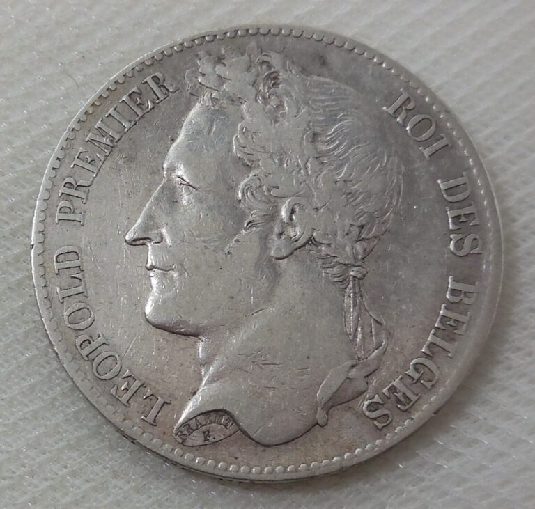 Read more about the article 1848 BELGIUM 5 FRANCS SILVER CROWN SIZE COIN =VF=