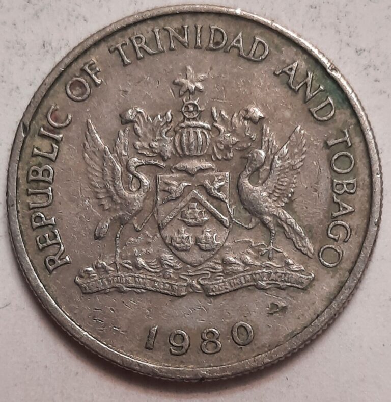 Read more about the article ONE CENT COINS: 1980 Trinidad and Tobago 25 Cents Coin