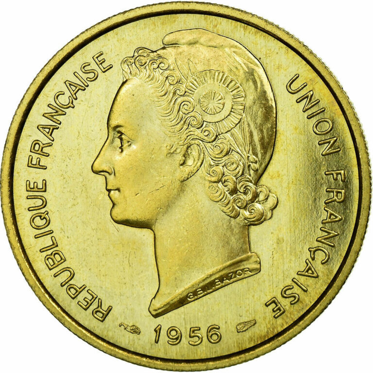 Read more about the article [#457696] Coin  Togo  25 Francs  1956  Paris  ESSAI  MS  Bronze-Aluminium  KM:E8