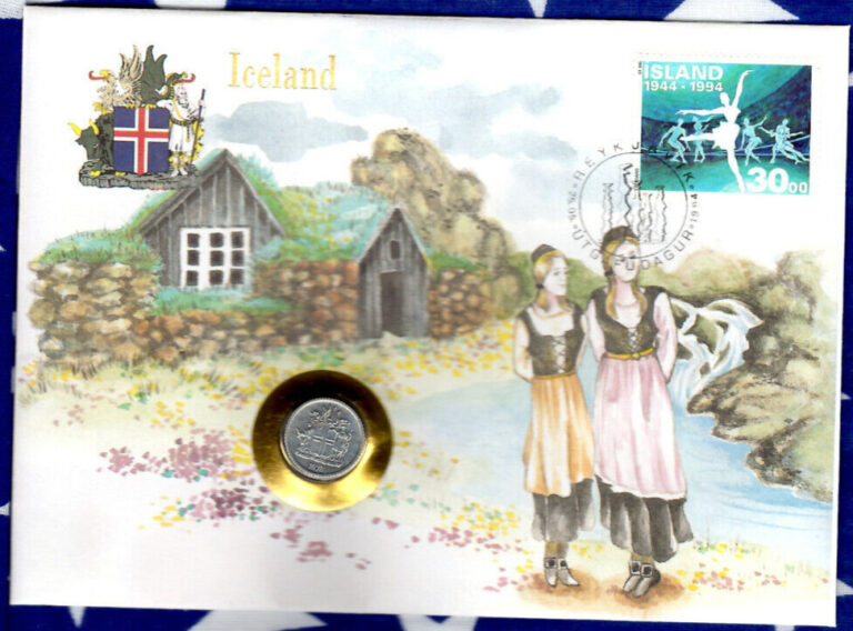 Read more about the article E Coins of All Nations Iceland 1978 1 Krona KM-23 UNC