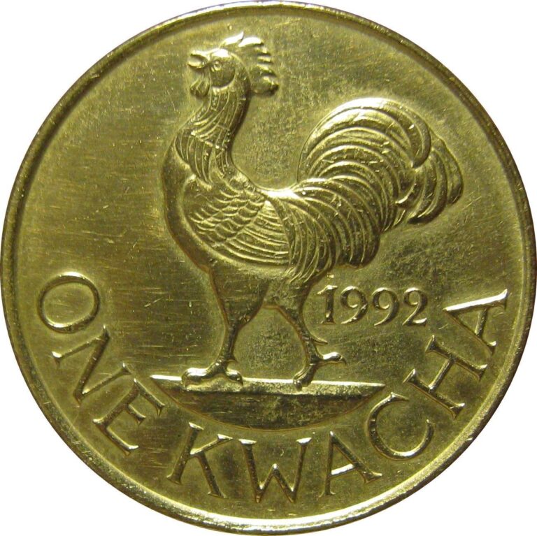 Read more about the article Malawi 1 Kwacha Coin | Hastings Banda | Rooster | KM20 | 1992