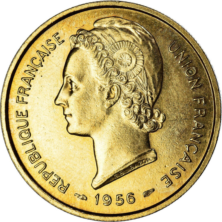 Read more about the article [#1061148] Coin  Togo  25 Francs  1956  Paris  ESSAI  MS  Aluminum-Bronze  KM:E8