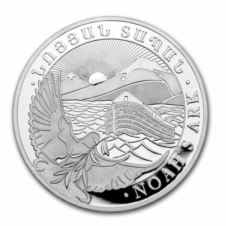 Read more about the article 2024 Armenia 10 oz Silver 5000 Drams Noah’s Ark