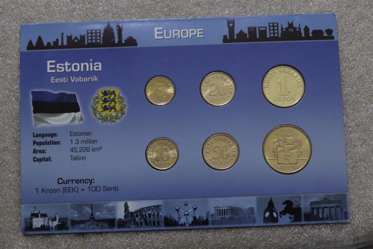 Read more about the article 🧭 🇪🇪 ESTONIA UNC COIN SET SEALED COINS B63 #405