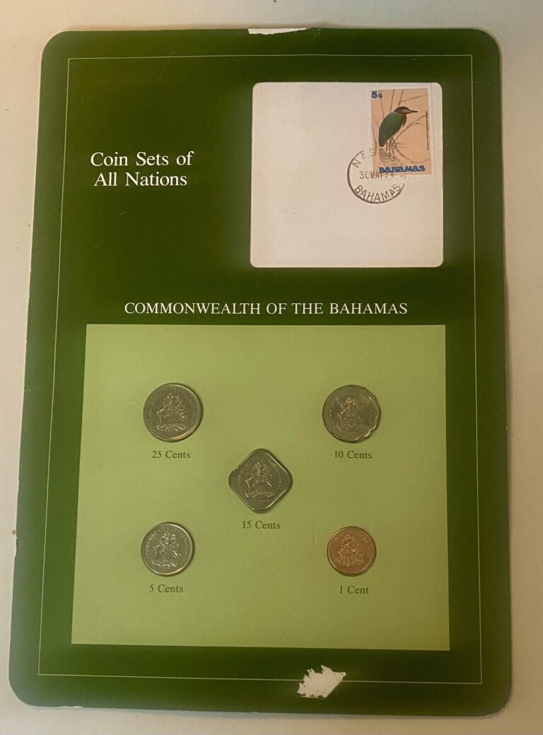 Read more about the article Bahamas 5 Coins Mint Set in Original Packaging – Coin Sets Of All Nations Series