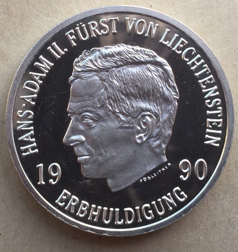 Read more about the article Liechtenstein 1990 Hans Adam II 10 Frank Silver Coin Proof