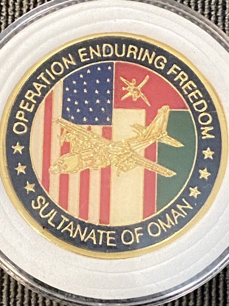 Read more about the article Operation Enduring Freedom Sultanate of Oman 320th Seeb AB 2002 Challenge Coin