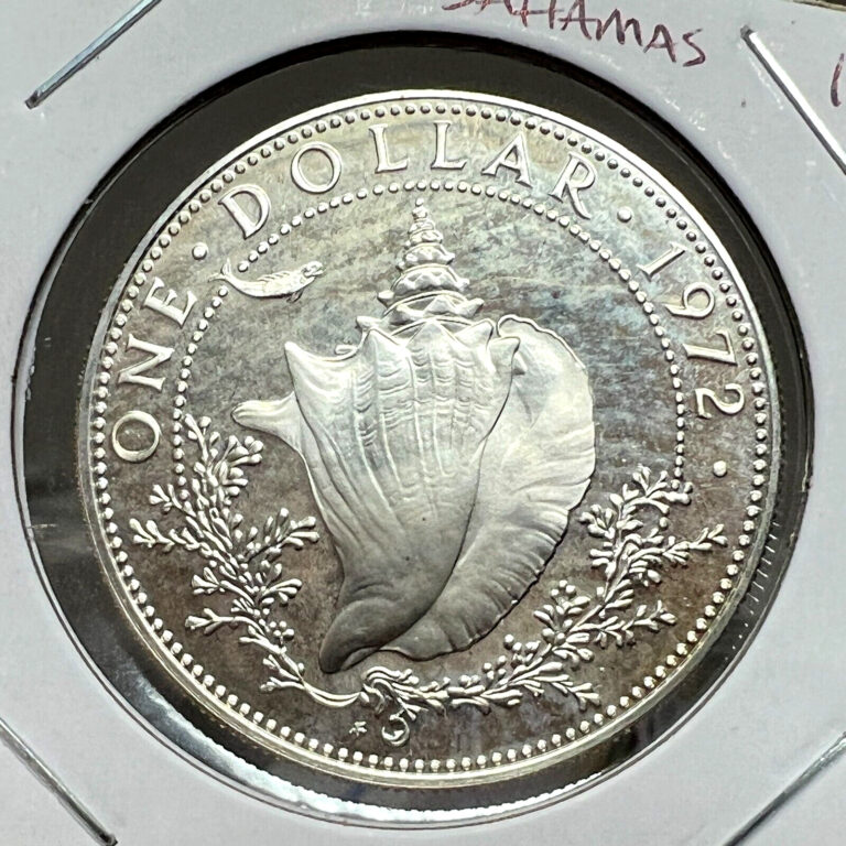 Read more about the article 1972 BAHAMAS SILVER $1 QUEEN CONCH PROOF BRILLIANT UNCIRCULATED