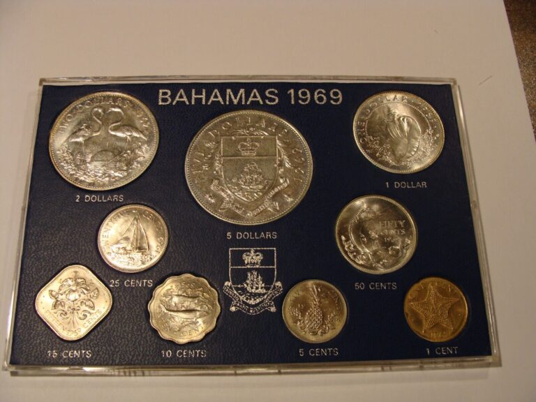 Read more about the article (9) pc. Bahamas 1969 Mint Set with Original Case – 2.7 ounces of Silver!