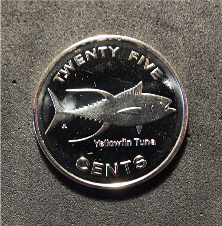 Read more about the article MICRONESIA -2012 -25 CENTS  P/L-BU FANTASY COIN-CU/NI-YELLOWFIN TUNA-N#33824 HEK