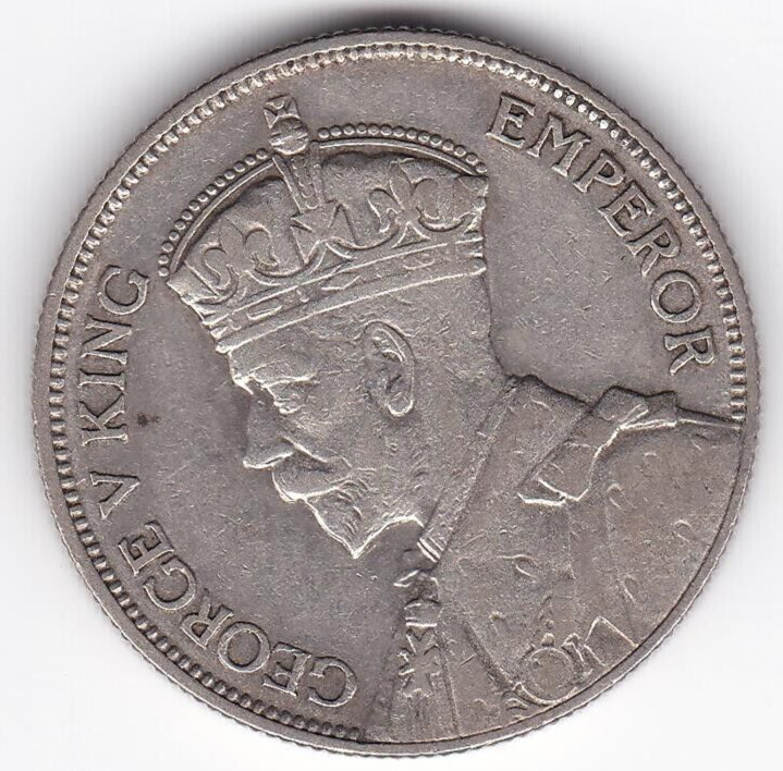 Read more about the article 1933 New Zealand 2 Shilling 1 Florin large SILVER Coin HIGHER GRADE low mintage