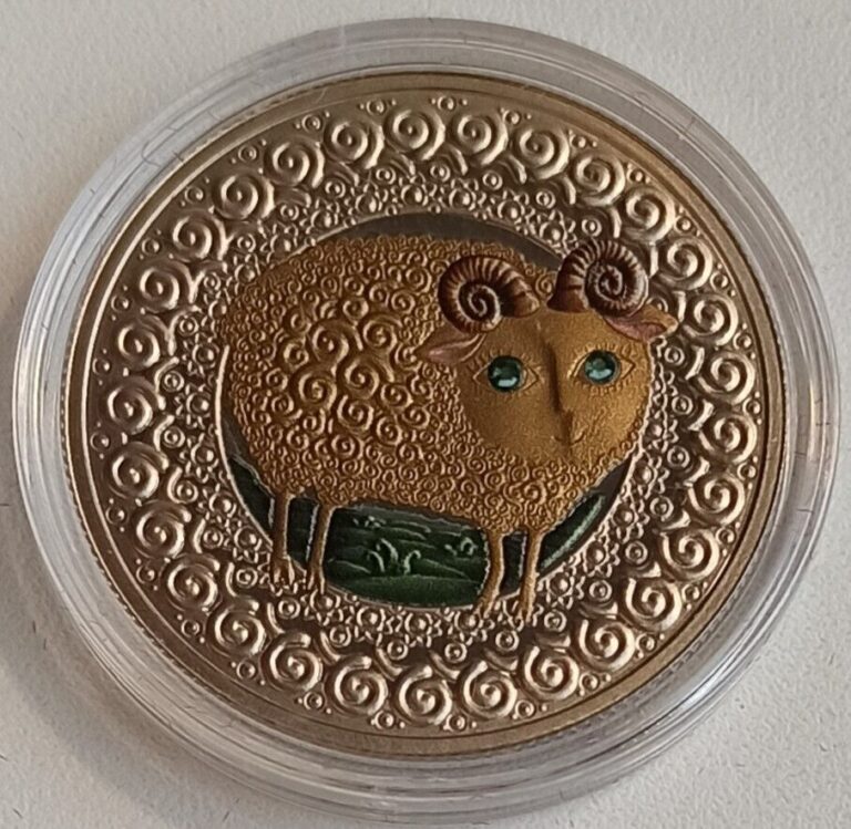 Read more about the article Belarus 1 ruble 2009 ARIES. Sign of the Zodiac CuNi Coin 99 pcs. Exclusive!