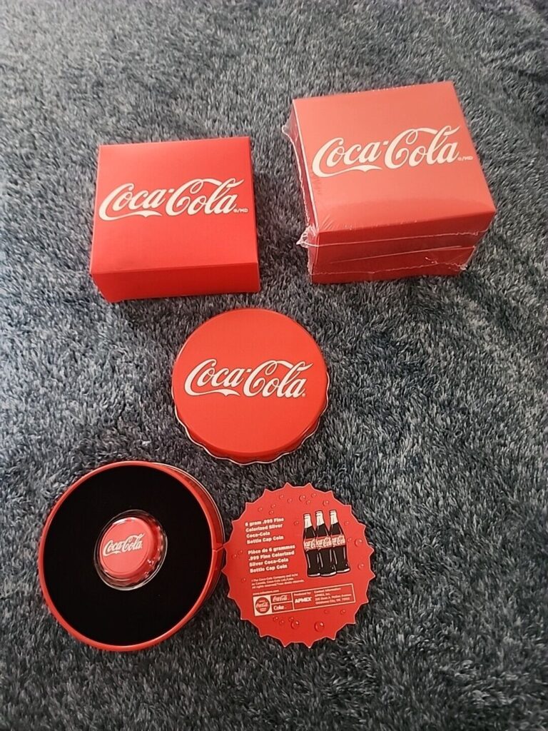 Read more about the article BRAND NEW 2018 Coca-Cola Collectible Bottle Cap Shaped 6g .999 Silver Proof Fiji