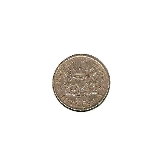 Read more about the article 1980 KENYA Coin 50 CENTS