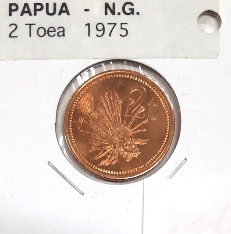 Read more about the article 1975 Papua New Guinea 2 Toea Bronze Coin-Lionfish  BU