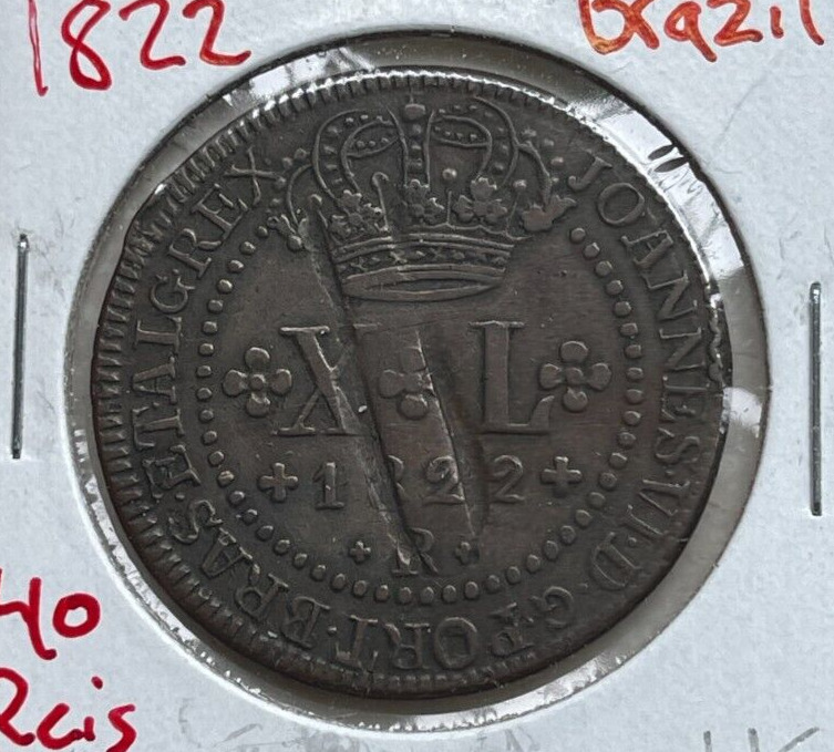 Read more about the article 1822 Brazil 40 Reis