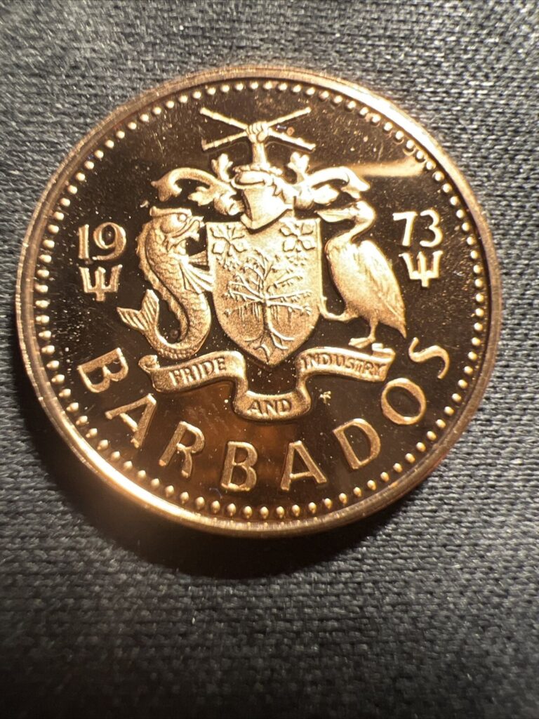 Read more about the article 1973 BARBADOS 1 CENT TRIDENT PROOF COIN Z1346