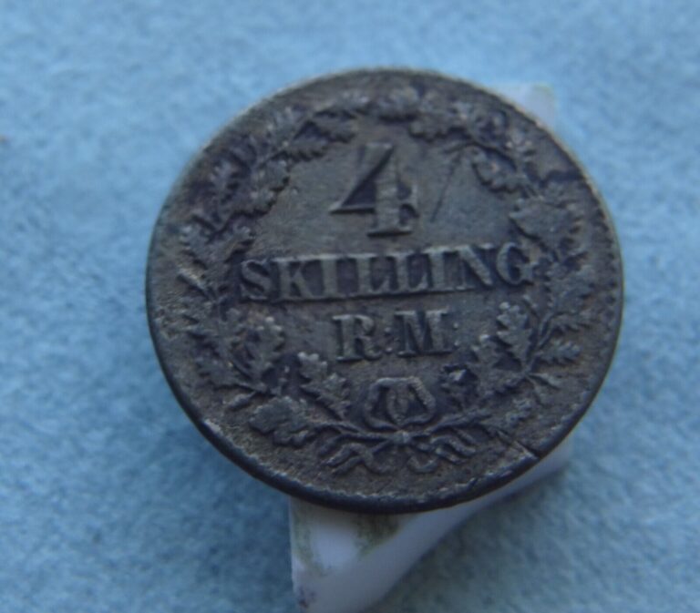 Read more about the article Denmark 1856 Fredericvs VII 4 Skilling ✅ Silver  combine shipping