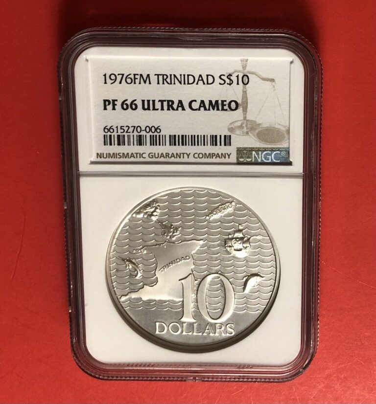 Read more about the article FM TRINIDAD -1978-FM-10 DOLLARS SILVER COIN GRADED BY PCGS PF66 ULTRA CAMEO.