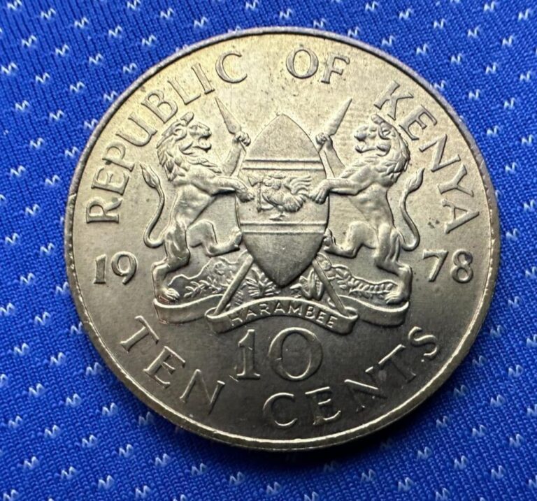 Read more about the article 1978 Kenya 10 Cents Coin BU UNC    #M452