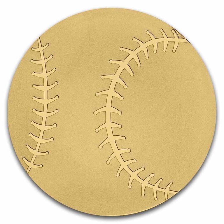 Read more about the article Palau 1/2 gram Gold $1 Baseball Shaped Coin