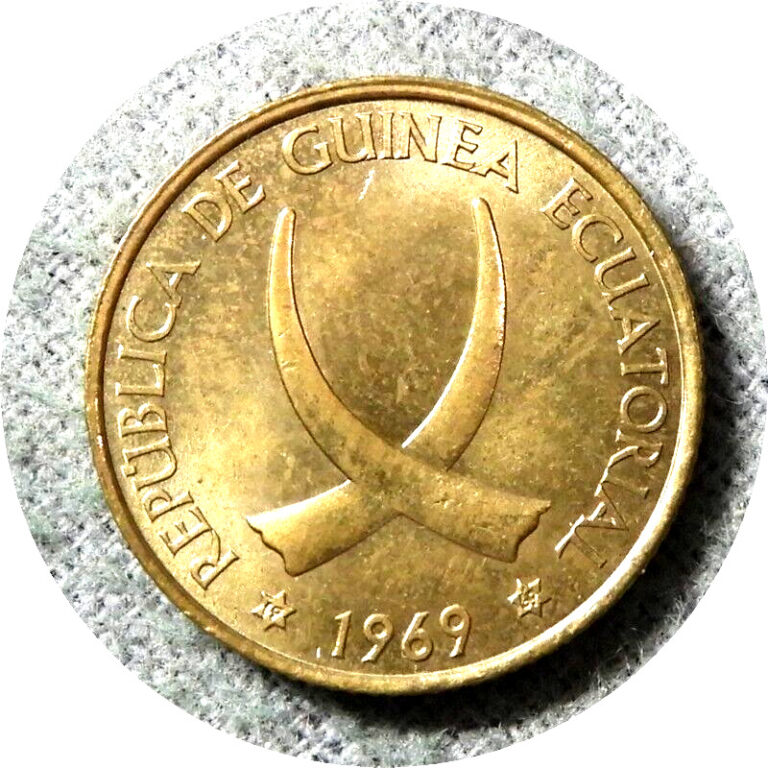 Read more about the article elf Equatorial Guinea 1 Peseta 1969 (69) Elephant Teeth